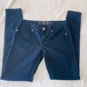 Rue21 Navy Skinny Jeans - Stretch Slim Fit